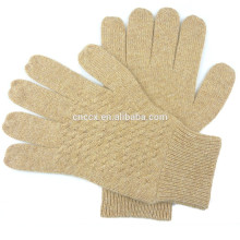 15CB9297 Cable knit Mens Cashmere Gloves